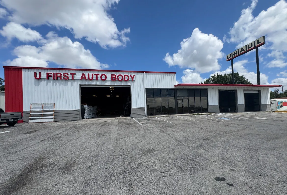 U First Auto Body shop exterior view